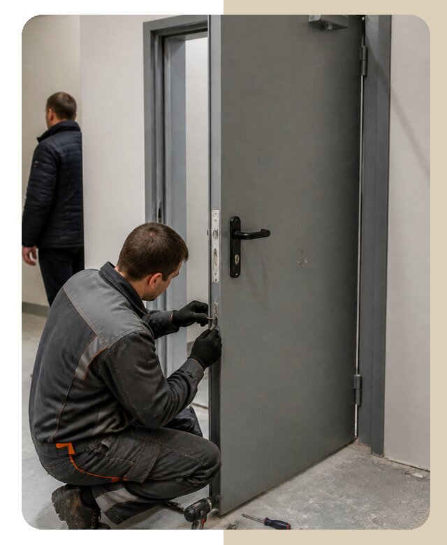 Ремонт противопожарной двери в Лесне по цене 6757 р. | ДвериЛегко-Лсн